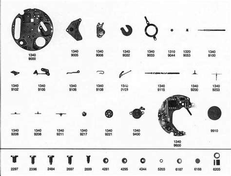 omega watch spare parts catalogue.